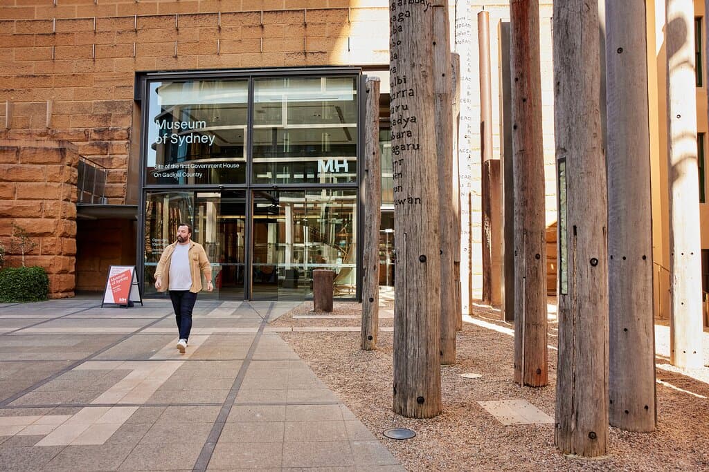 Visitors at Museum of Sydney