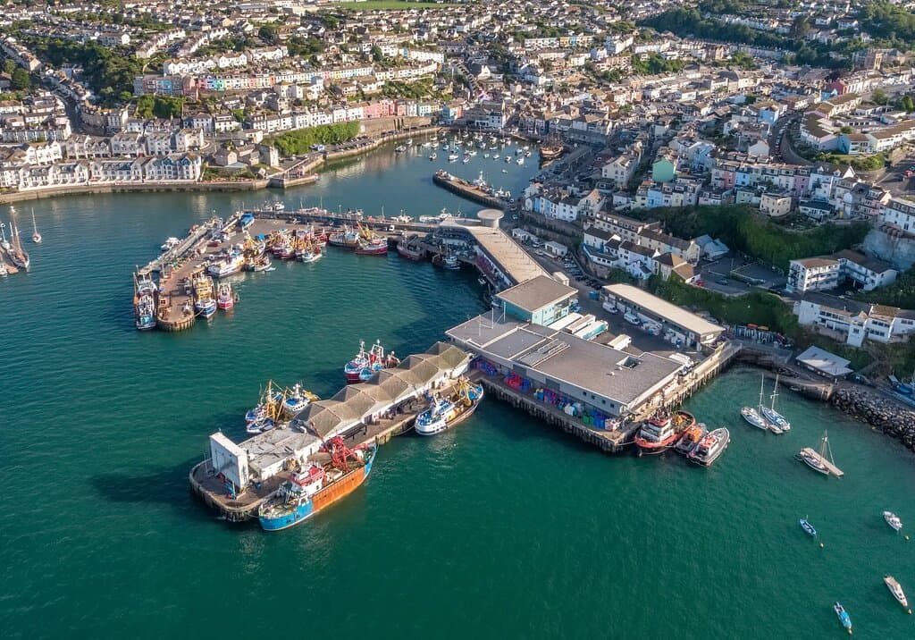 Brixham Fish Market Drone Picture