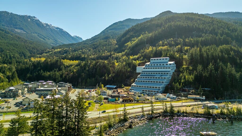 Britannia Mine Museum from Howe Sound