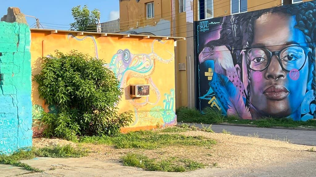 Vibrant Street Art Displays