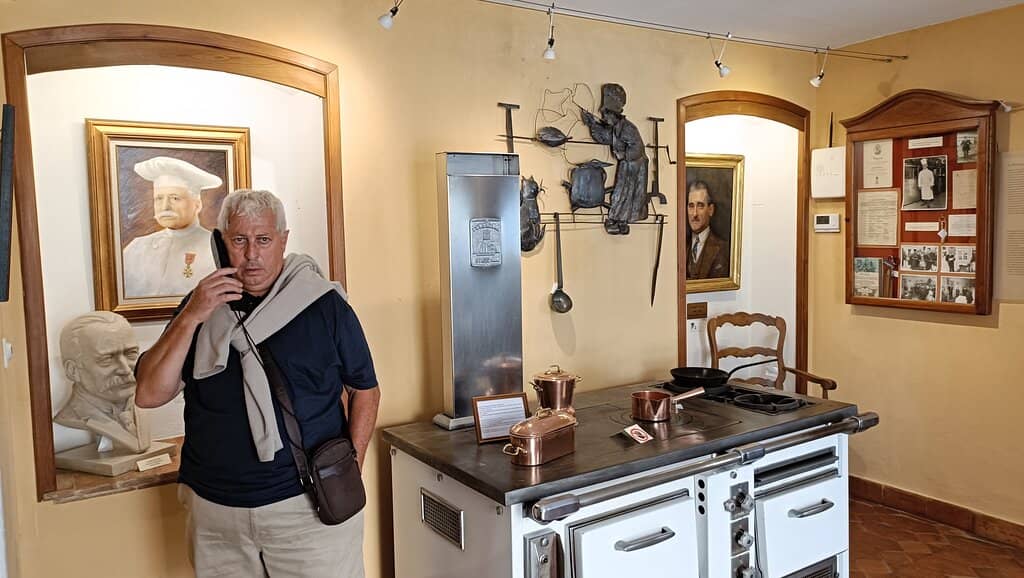 Complimentary Peach Melba Ice Cream