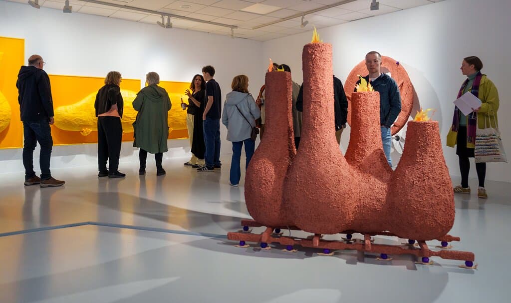 From the opening of "I Converse with Fire" at North Norwegian Art Centre.