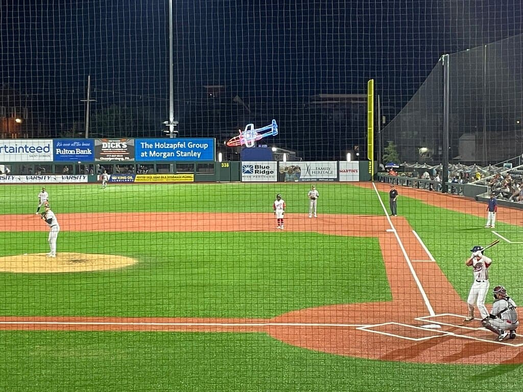 Night game : view from $15 seats!