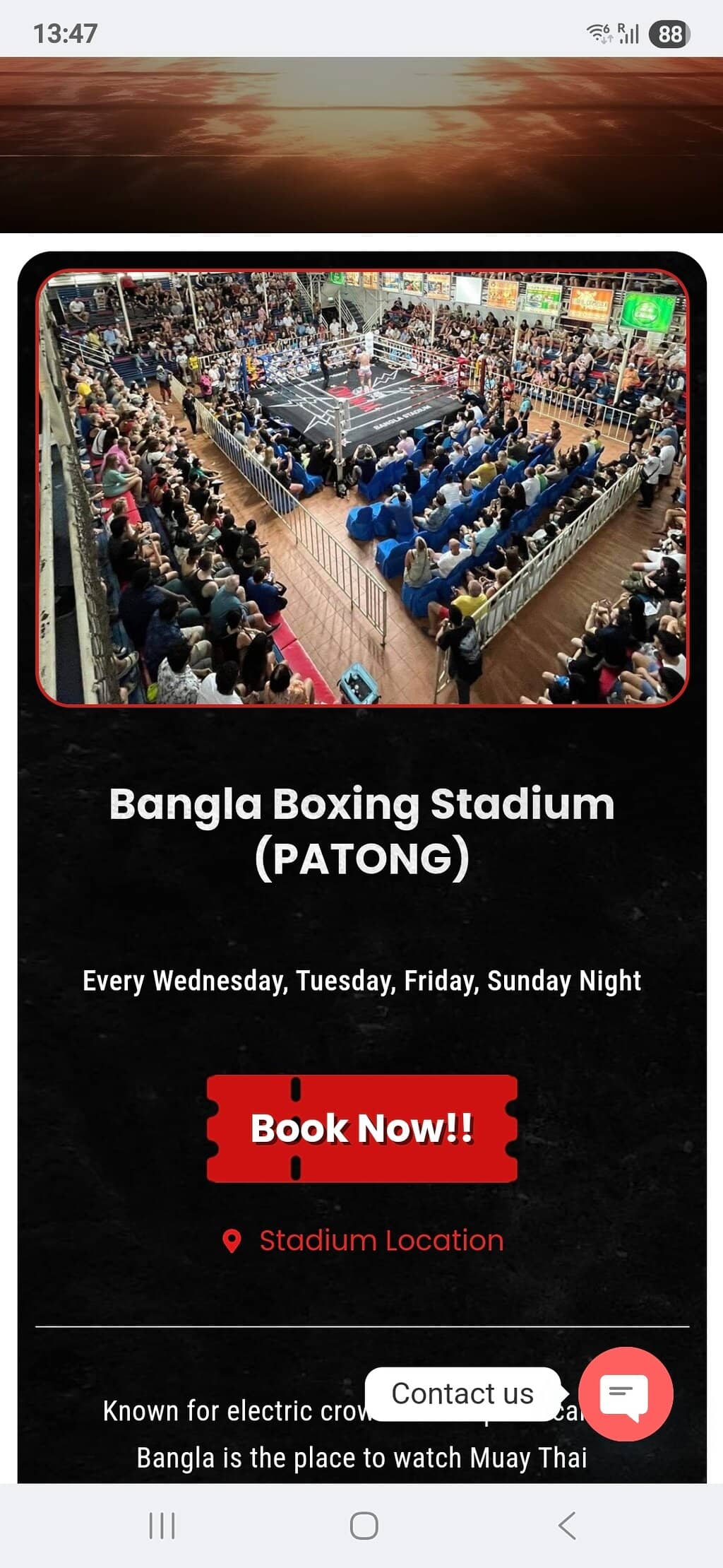 Ringside & VIP Seating