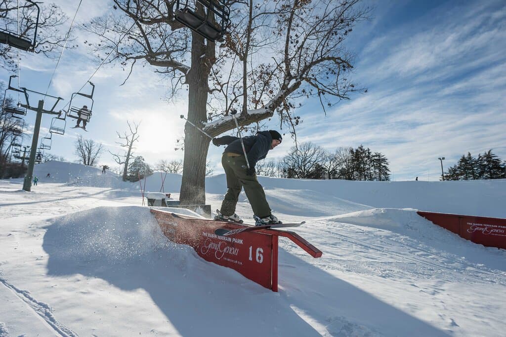 New Terrain Park at The Mountain Top at Grand Geneva.