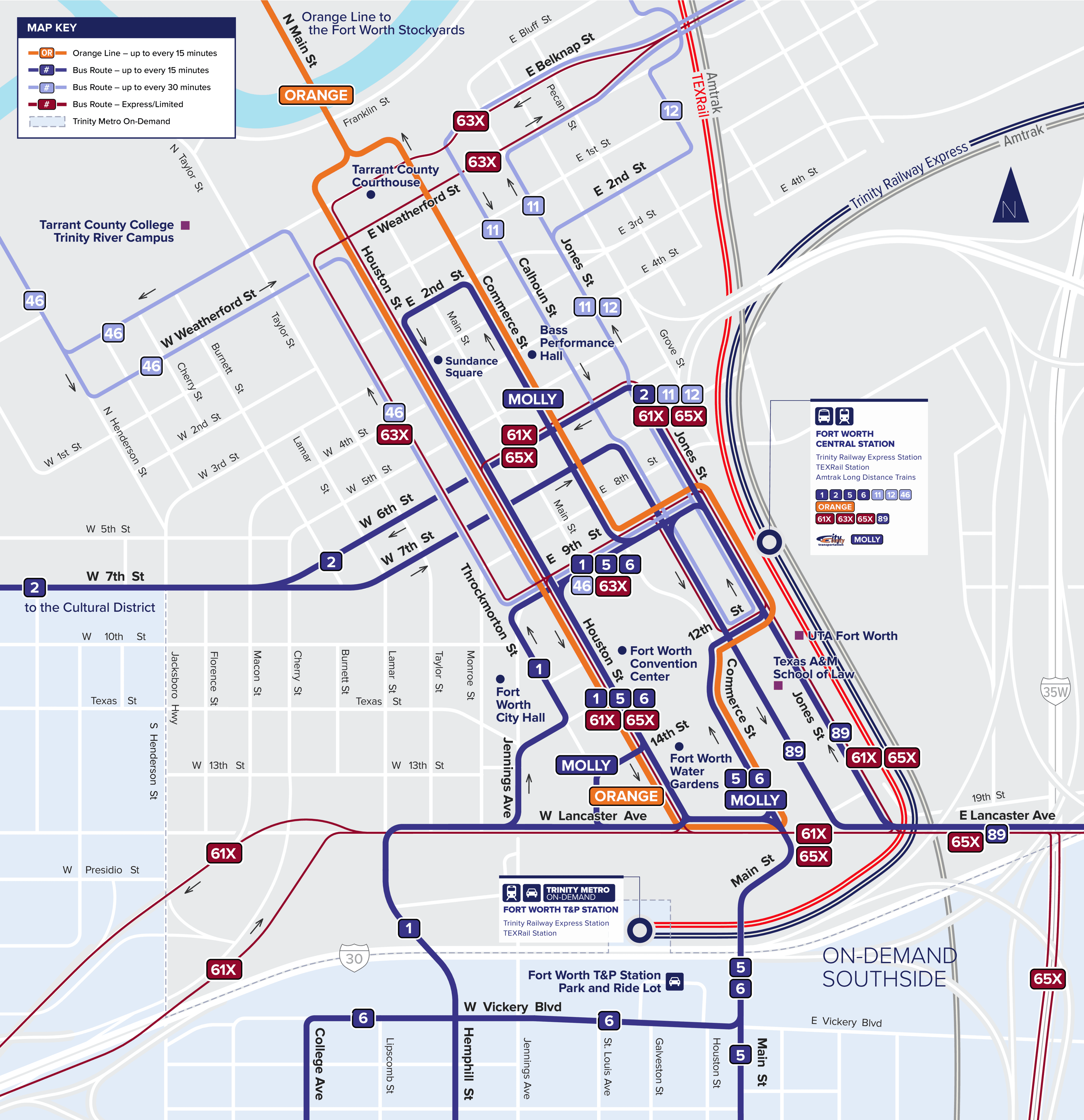 TEXRail & TRE Departures