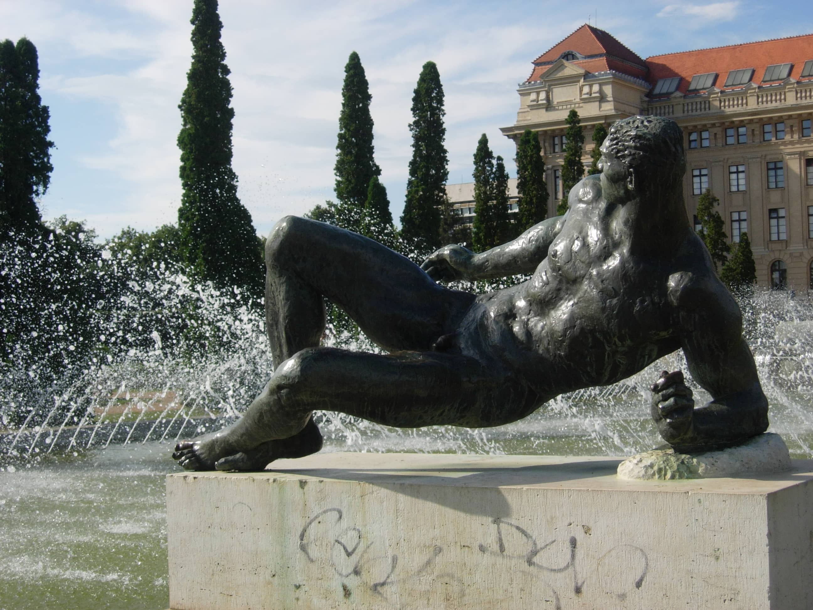 Statues and Green Spaces