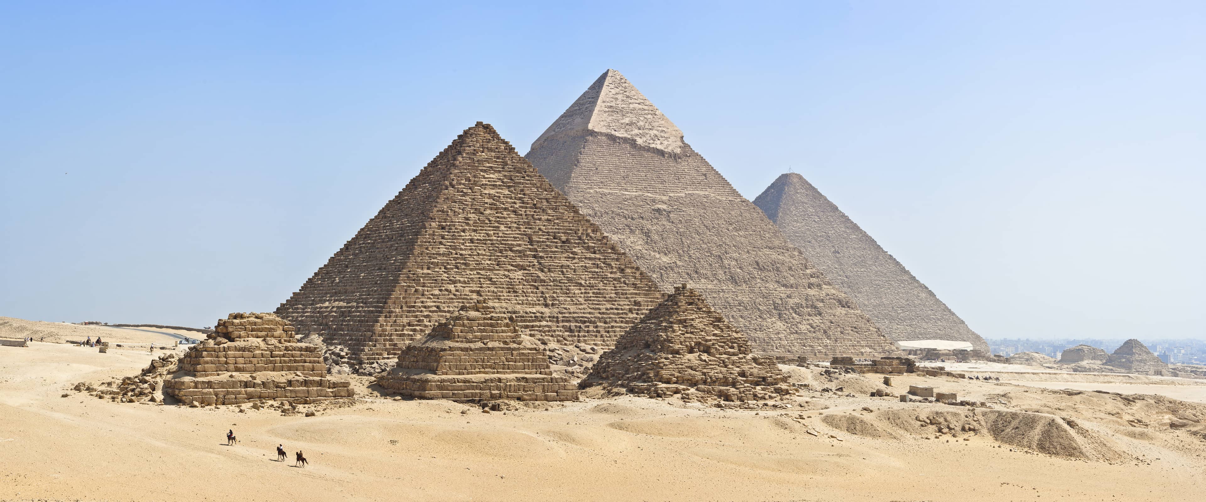 Pyramids of Khafre and Menkaure