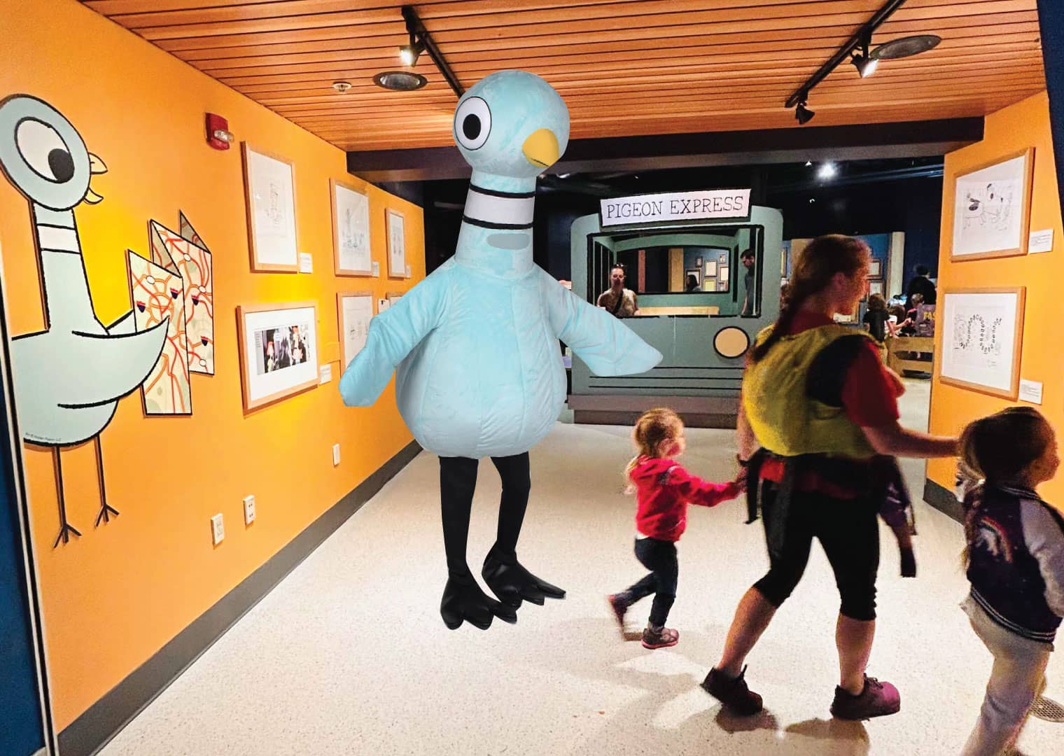 The Pigeon Comes to Burlington Exhibit