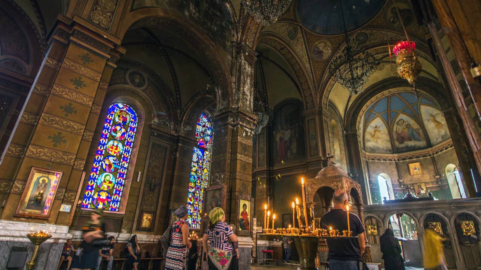 Intricate Orthodox Frescoes