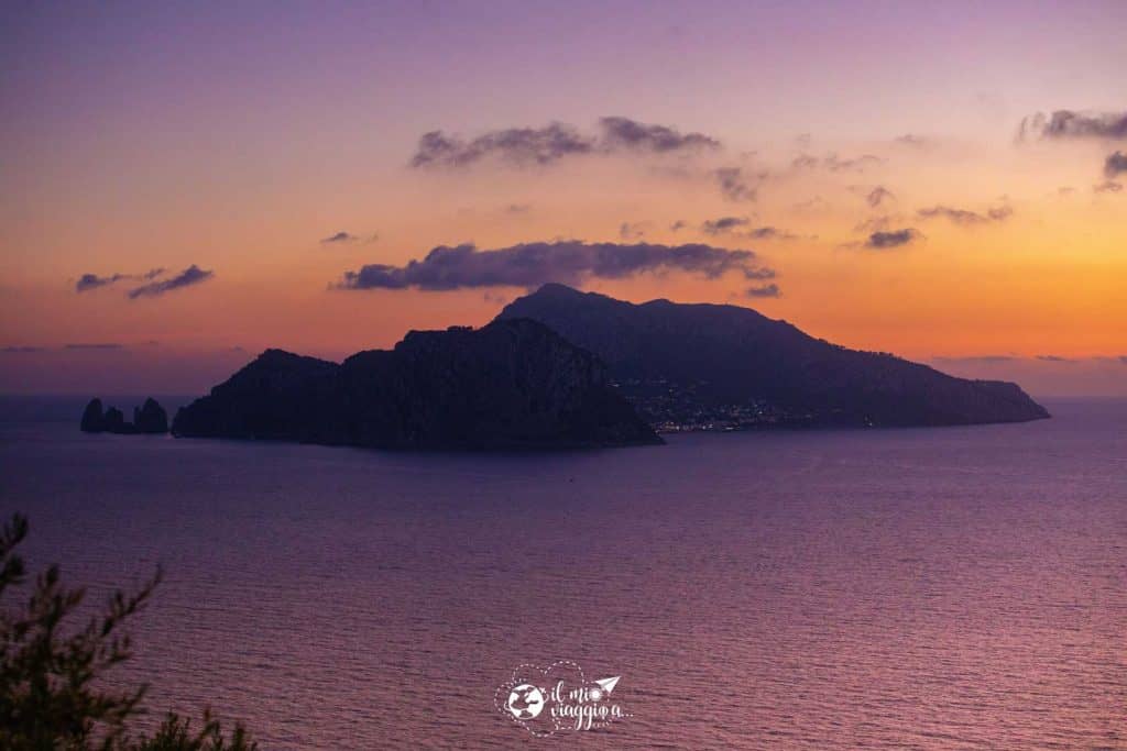 Sunset over Capri