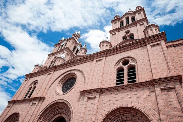 Ornate Pink-Brick Facade