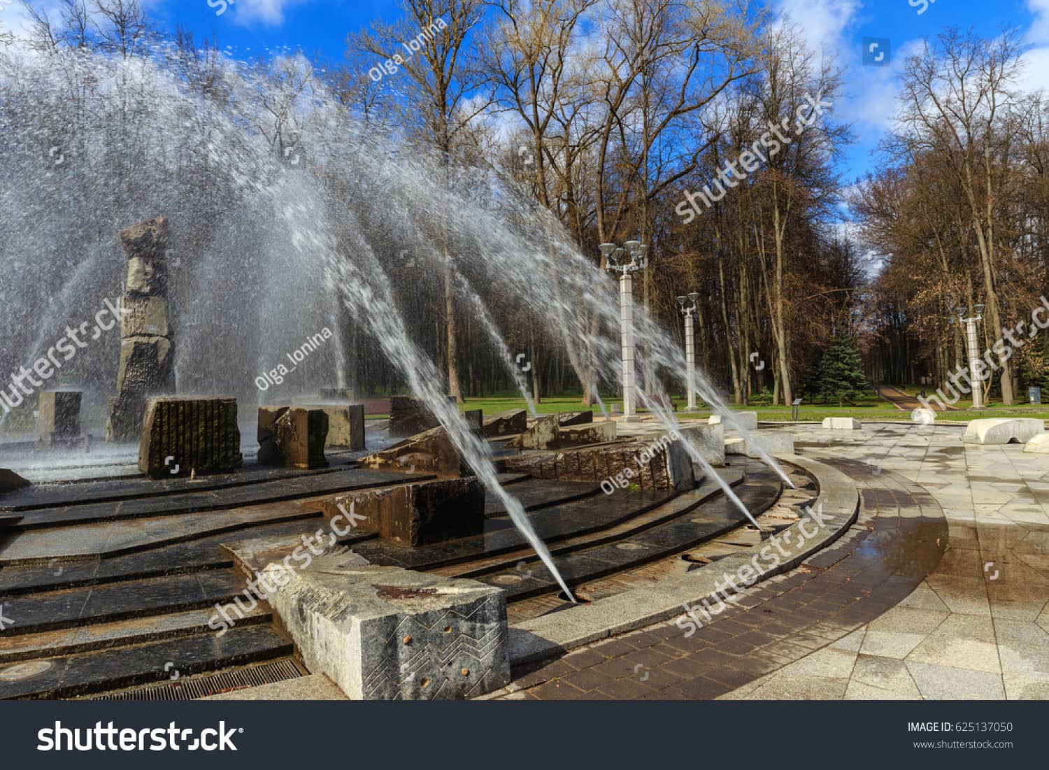 Fountains and Greenery