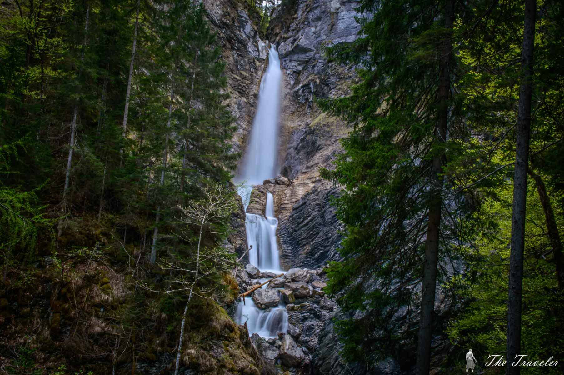 Lower Martuljek Waterfall