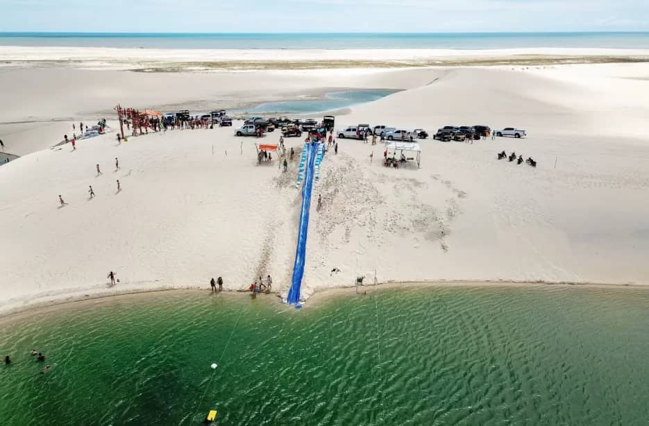 Dune-Surrounded Lagoon