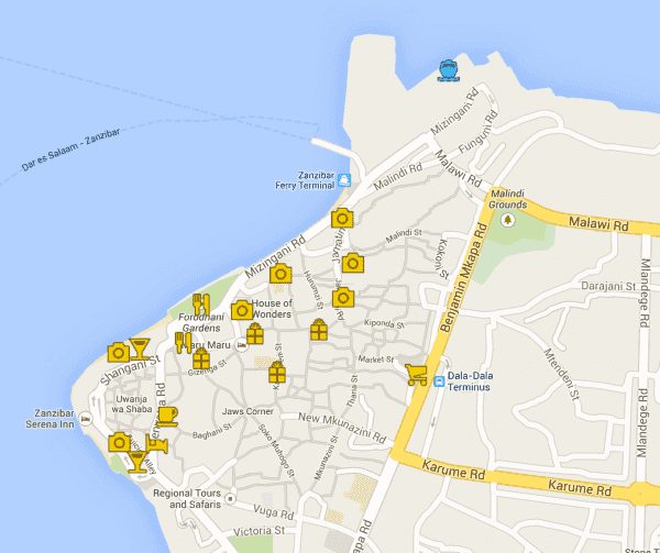 Central Stone Town Location